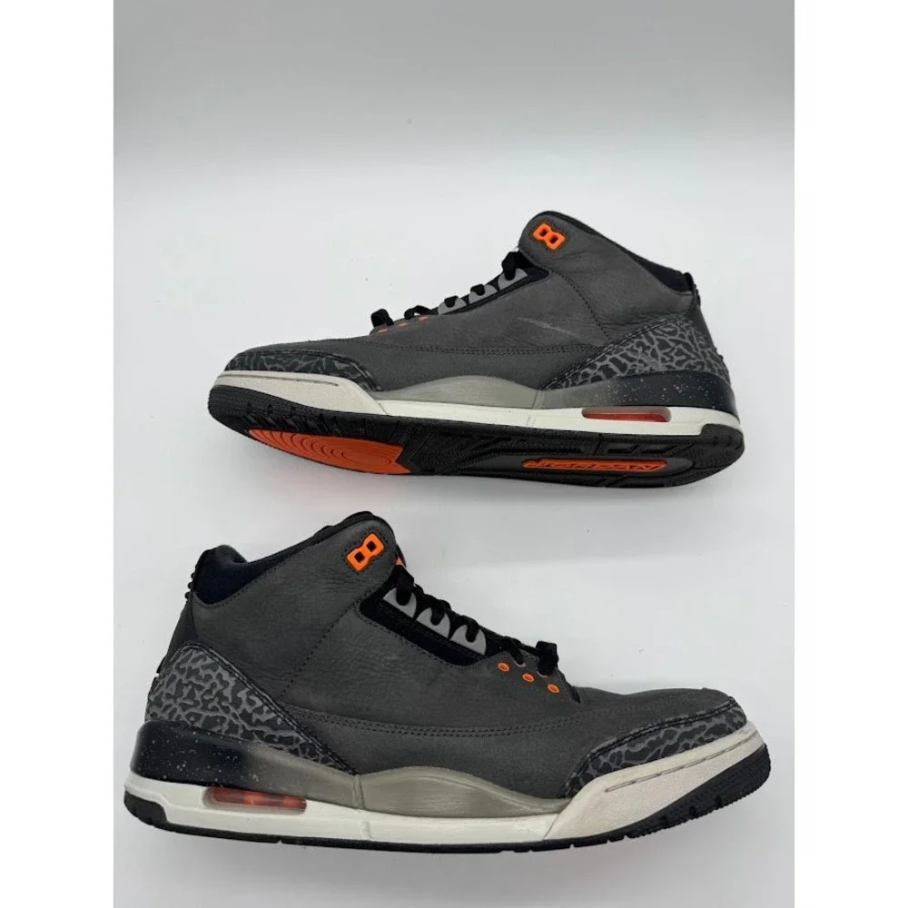 Air Jordan 3 Retro Fear Pack Night Stadium Total Orange CT8532-080 Mens Size 13